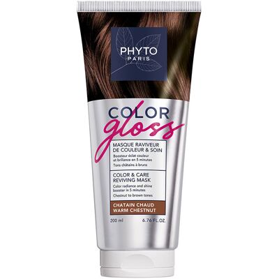 Phyto Color Gloss mascarilla revitalizante del color y de cuidado #Castaño Cálido Phyto Color Gloss mascarilla revitalizante del color y de cuidado #Castaño Cálido