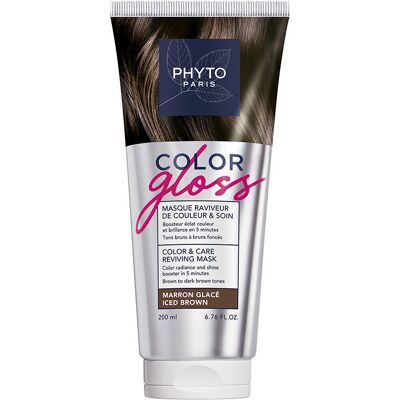Phyto Color Gloss mascarilla revitalizante del color y de cuidado #Marrón Glace Phyto Color Gloss mascarilla revitalizante del color y de cuidado #Marrón Glace