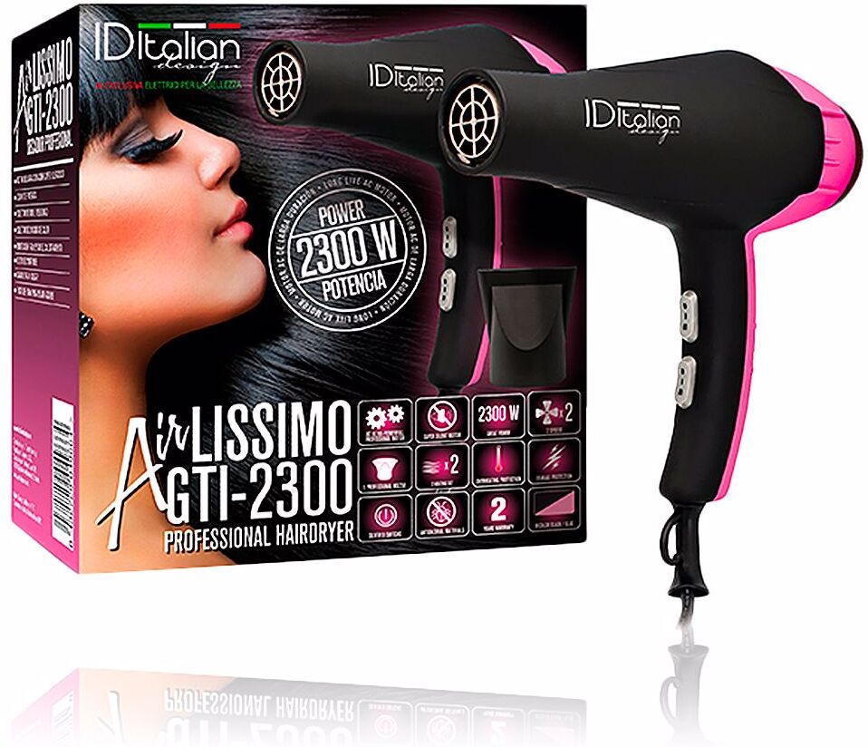 Id Italian Airlissimo Gti 2300 Hairdryer  #rosa