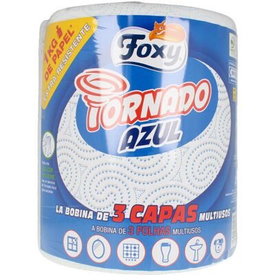 Foxy Tornado Azul bobina multiusos 3 capas 1 kg Foxy Tornado Azul bobina multiusos 3 capas 1 kg