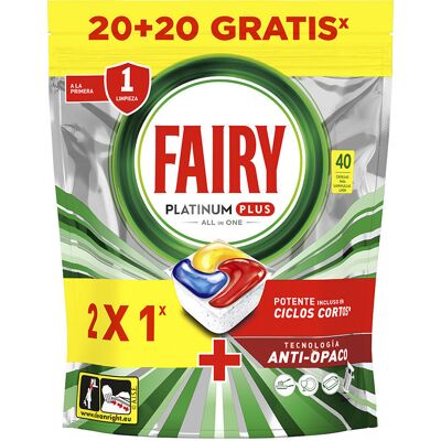 Fairy - Platinum - 80 cápsulas - Limón - Cápsulas lavavajillas Fairy - Platinum - 80 cápsulas - Limón - Cápsulas lavavajillas
