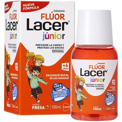 Lacer Flúor semanal fresa 0,2% 100 ml Lacer Flúor semanal fresa 0,2% 100 ml