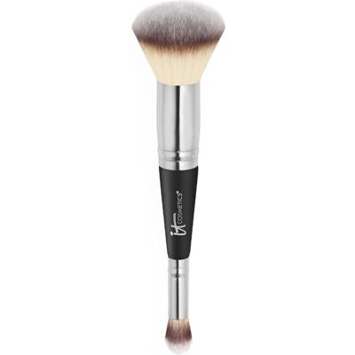 Brocha doble de base y corrector IT Cosmetics Heavenly Luxe - Brocha de maquillaje Brocha doble de base y corrector IT Cosmetics Heavenly Luxe - Brocha de maquillaje