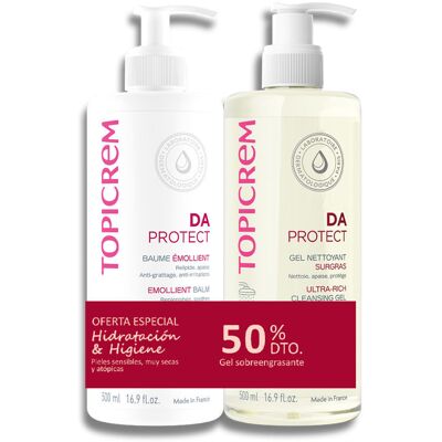 Topicrem Da Protect Emolient Balm - Limpieza Profunda, Hidratación 24H, Hipoalergénico Topicrem Da Protect Emolient Balm - Limpieza Profunda, Hidratación 24H, Hipoalergénico
