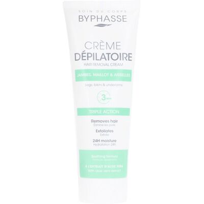 Crema depilatoria de Aloe Vera Byphasse - 125 ml Crema depilatoria de Aloe Vera Byphasse - 125 ml