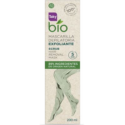 Taky Bio Mascarilla exfoliante natural para depilación - 200 ml para mujeres Taky Bio Mascarilla exfoliante natural para depilación - 200 ml para mujeres