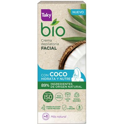 Taky Bio Coco crema depilatoria facial 20 ml Taky Bio Coco crema depilatoria facial 20 ml