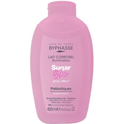 Byphasse Sugar Glow leche corporal iluminadora con prebióticos 400 ml Byphasse Sugar Glow leche corporal iluminadora con prebióticos 400 ml