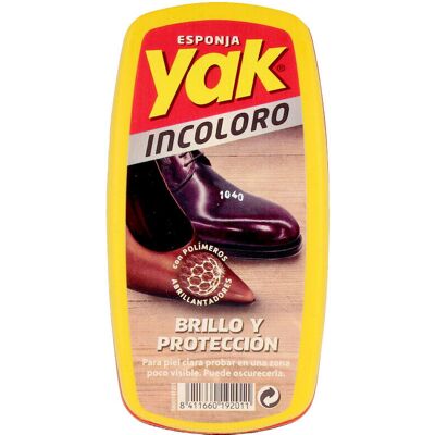 Yak esponja calzado autobrillante incolora 1 u Yak esponja calzado autobrillante incolora 1 u