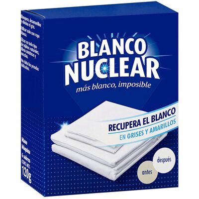Iberia Blanco Nuclear detergente ropa blanca x 6 sobres Iberia Blanco Nuclear detergente ropa blanca x 6 sobres