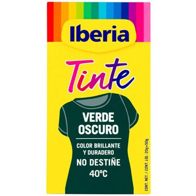 Iberia Tinte Ropa no destiñe 40º #verde oscuro Iberia Tinte Ropa no destiñe 40º #verde oscuro