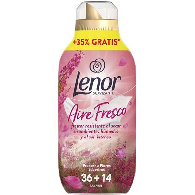 Lenor Aire Fresco Flores Silvestres suavizante ropa líquido concentrado 50 dosis Lenor Aire Fresco Flores Silvestres suavizante ropa líquido concentrado 50 dosis