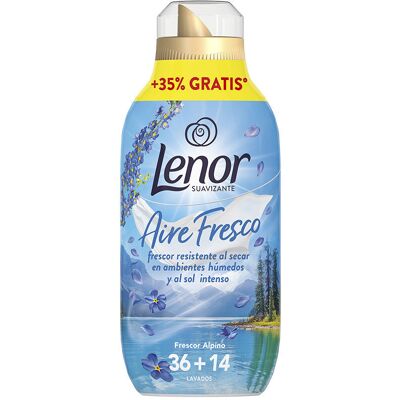 Lenor Aire Fresco Alpino suavizante ropa líquido concentrado 50 dosis Lenor Aire Fresco Alpino suavizante ropa líquido concentrado 50 dosis