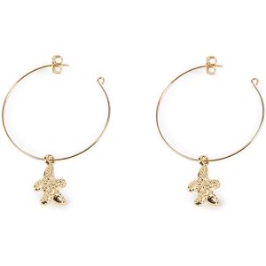 Shabama Blanca pendientes #oro brillo 1 u