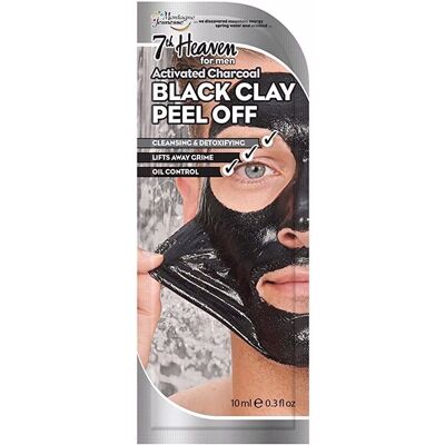 7th Heaven For Men Black Clay peel-off mask 10 ml 7th Heaven For Men Black Clay peel-off mask 10 ml