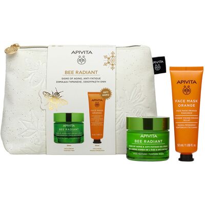Apivita Bee Radiant GEL-CREMA Signos De Envejecimiento Y Antifatiga Piel Seca Estuche 2 pz Apivita Bee Radiant GEL-CREMA Signos De Envejecimiento Y Antifatiga Piel Seca Estuche 2 pz