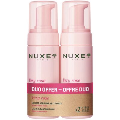 Nuxe Very Rose espuma suave limpiadora pack 2 x 150 ml Nuxe Very Rose espuma suave limpiadora pack 2 x 150 ml