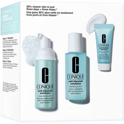 Clinique ANTI-BLEMISH Solutions 3-STEP Skin Care System Estuche 3 pz Clinique ANTI-BLEMISH Solutions 3-STEP Skin Care System Estuche 3 pz