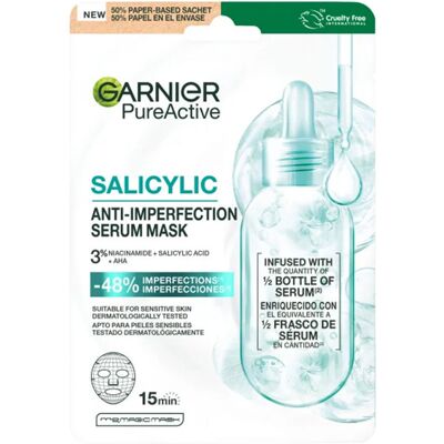 Garnier Pure Active Salicylic anti-imperfecion serum mask 1 u Garnier Pure Active Salicylic anti-imperfecion serum mask 1 u