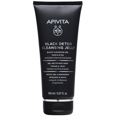 Apivita Gel Limpiador Detox Negro - Limpiador facial natural con carbón activo y propóleo 150 ml Apivita Gel Limpiador Detox Negro - Limpiador facial natural con carbón activo y propóleo 150 ml