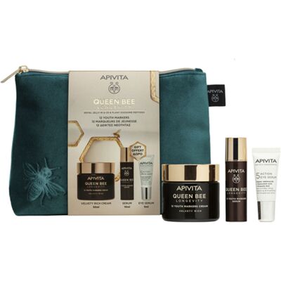 Apivita Queen Bee Longevity Crema Rica Estuche 4 pz Apivita Queen Bee Longevity Crema Rica Estuche 4 pz