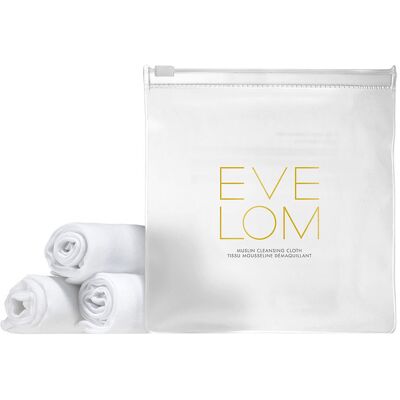 Eve Lom Cleanse paño limpiador de muselina 3 u Eve Lom Cleanse paño limpiador de muselina 3 u