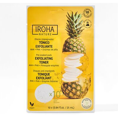 Iroha Nature Exfoliating Toner pre-soaked pads 10 u Iroha Nature Exfoliating Toner pre-soaked pads 10 u