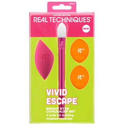 Real Techniques Vivid Escape Bright Eyes Concealer Estuche 4 pz Real Techniques Vivid Escape Bright Eyes Concealer Estuche 4 pz