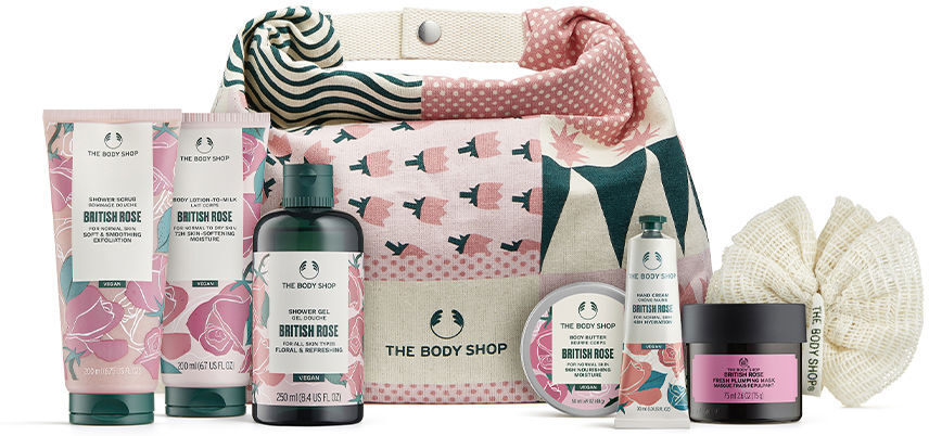 The Body Shop British Rose lote 8 pz