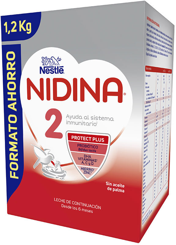 Nidina 2 ayuda al sistema inmunitario promo 2 x 600 gr