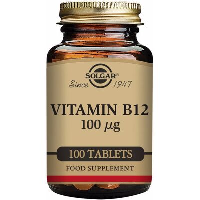 Solgar Vitamina B12 100µg tabletas (100 uds.) Solgar Vitamina B12 100µg tabletas (100 uds.)