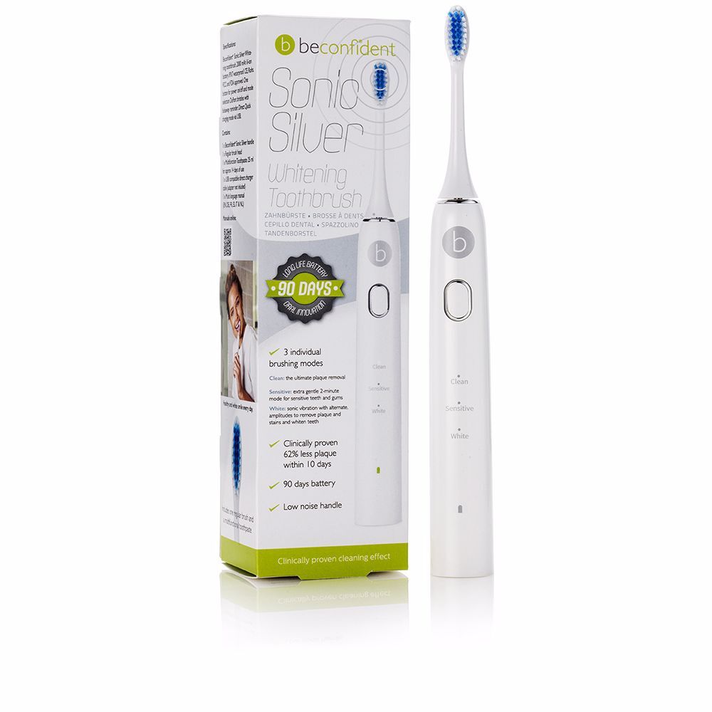 Beconfident Sonic Silver electric whitening toothbrush #white/silver