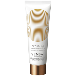 Crema fotoprotectora Silky Bronze Face Spf50+ Crema de Sensai 50 ml