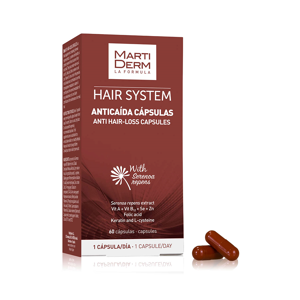 Cápsulas anticaída Hair System Cápsulas Anticaída de Martiderm 60 uds