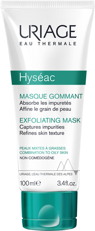 Crema antimperfecciones Hyséac Mascarilla Exfoliante de Uriage 100 ml