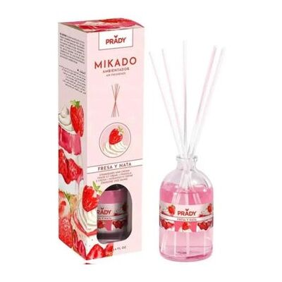 Prady Mikado Ambientador Fresa y Nata 100 ml Prady Mikado Ambientador Fresa y Nata 100 ml