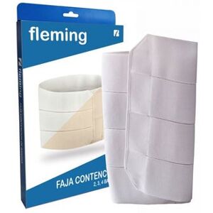 Fleming - Faja Abdo Elastica Velcro Cont 4B T2 - Blanco Fleming - Faja Abdo Elastica Velcro Cont 4B T2 - Blanco