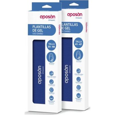 APOSAN Aposán Plantillas gel Uso Diario Talla 35-40 1 par APOSAN Aposán Plantillas gel Uso Diario Talla 35-40 1 par
