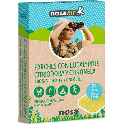 Nosa Parches Antimosquitos de eucalipto y citronela 24uds Nosa Parches Antimosquitos de eucalipto y citronela 24uds