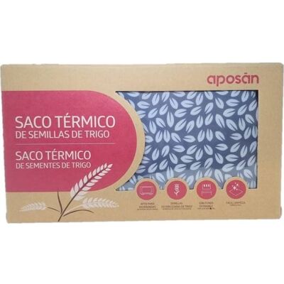 APOSAN Saco Térmico de Sementes Trigo Cinza 1 Unidade APOSAN Saco Térmico de Sementes Trigo Cinza 1 Unidade