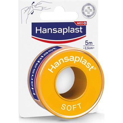 Hansaplast Med+ Soft Esparadrapo 5m x 2,5cm Hansaplast Med+ Soft Esparadrapo 5m x 2,5cm