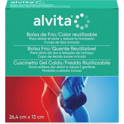 Alvita Almohadilla de gel caliente y fría - Terapia de calor y frío Alvita Almohadilla de gel caliente y fría - Terapia de calor y frío
