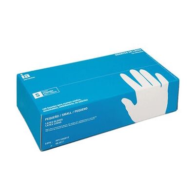 INTERAPOTHEK Guantes de Látex con Polvo T S 100 uds INTERAPOTHEK Guantes de Látex con Polvo T S 100 uds