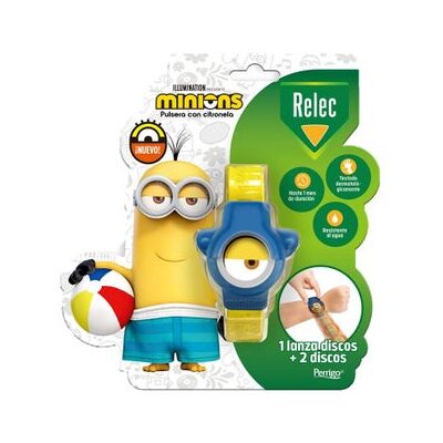 Relec Pulsera Antimosquitos Minions Azul 1 ud Relec Pulsera Antimosquitos Minions Azul 1 ud