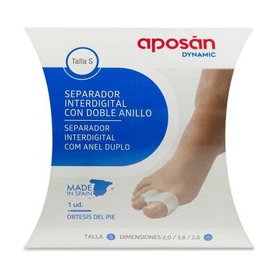 APOSAN Aposán Dynamic Separador Interdigital con Doble Anillo T-S 1ud APOSAN Aposán Dynamic Separador Interdigital con Doble Anillo T-S 1ud