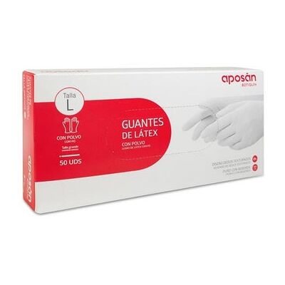 APOSAN guantes Látex L 50 Pares APOSAN guantes Látex L 50 Pares