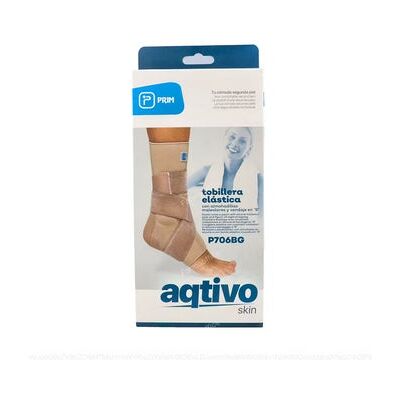 Aqtivo Skin Tobillera Elástica con Almohadillas y Vendaje en 8 P706 Bg T-M Aqtivo Skin Tobillera Elástica con Almohadillas y Vendaje en 8 P706 Bg T-M