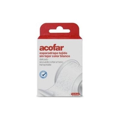 ACOFAR Esparadrapo Tejido Sin Tejer Blanco 5 X5 cm 1 ud ACOFAR Esparadrapo Tejido Sin Tejer Blanco 5 X5 cm 1 ud