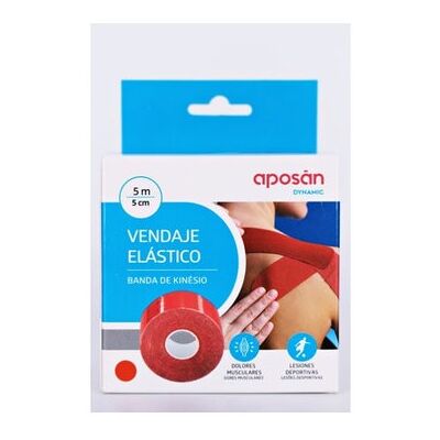 Aposán Banda Kinesio Dinámica - Soporte para músculos y articulaciones Aposán Banda Kinesio Dinámica - Soporte para músculos y articulaciones