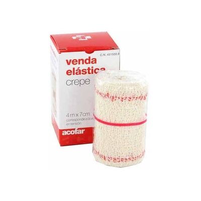 ACOFAR Venda Elástica Crepe 7 cmx4 M ACOFAR Venda Elástica Crepe 7 cmx4 M